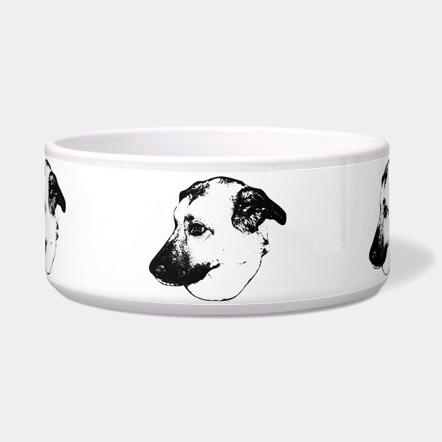 Tigela de Pet Ink Refeição de Designer (Frente)