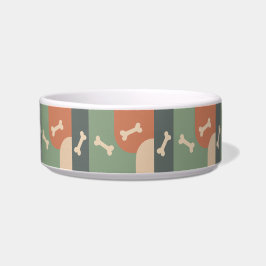 Tigela de Pet Terracota Marrom Moderno Funky Osso 