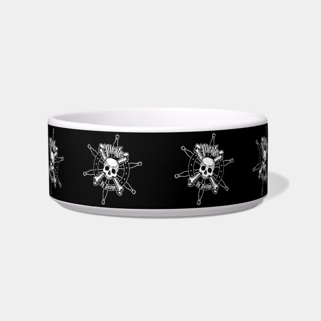 Tigela de Pirata para Animais (Frente)