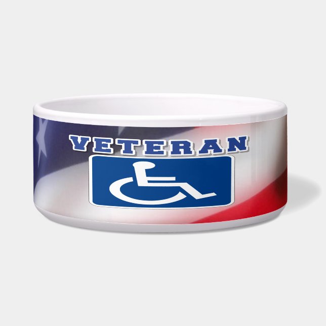 Tigela deficiente Veteran EUA (Frente)