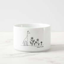 Desenho de Arte da Flores de Girafa Minimalista