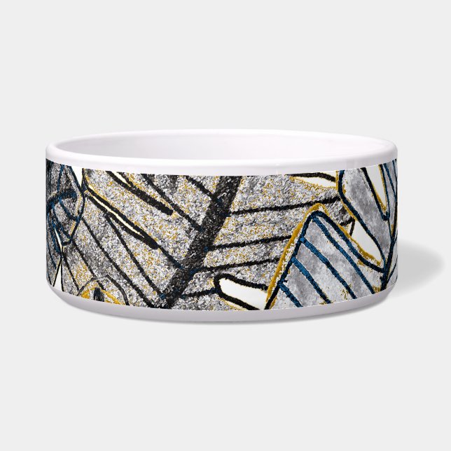 Tigela Desenho manual: Folhas tropicais (Frente)