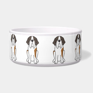 Tigela Desenhos animados do cão de St Bernard