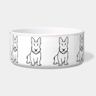 Tigela Desenhos animados do cão de Terrier do Scottish