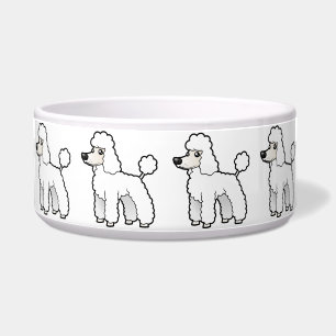 Tigela Desenhos animados padrão/caniche da