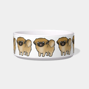 Tigela Desenhos animados Pekeingese (filhote de cachorro