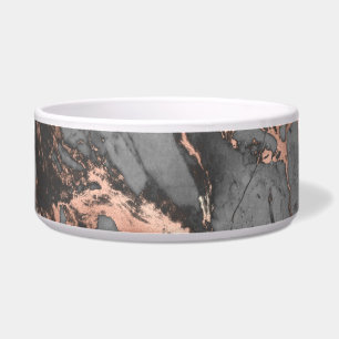 Tigela design Cinza de mármore de ouro rosa