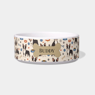 Tigela Design de Boston Terrier