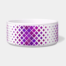 Tigela Design de diamantes magenta púrpura