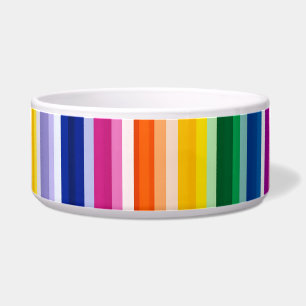 Tigela Design de faixas verticais coloridas