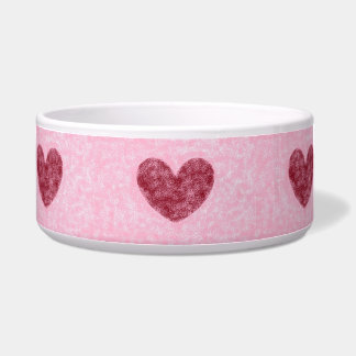 Tigela Design de Felpudo vermelho e azul