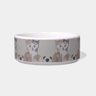 Tigela Design de Quadro de Cachorro Adorável