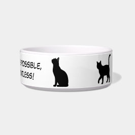 Tigela Design de Silhuetas de Animais Fofos - Gatos 1 + t