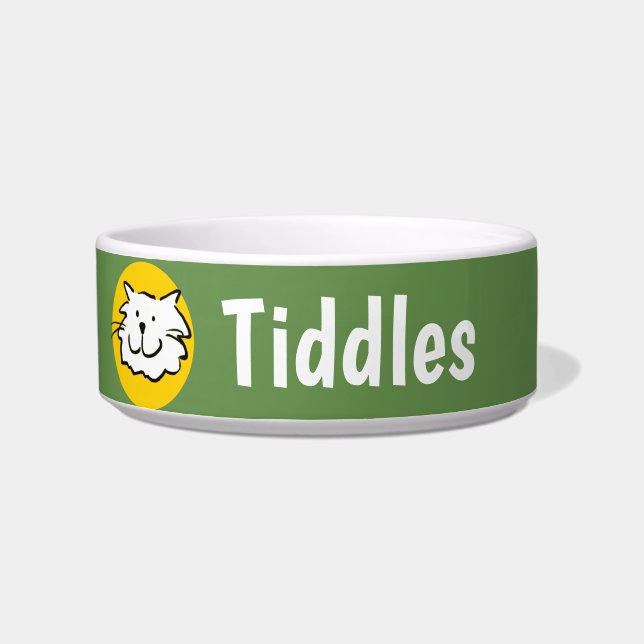 Tigela Design de Sorriso de Gato (Esquerda)