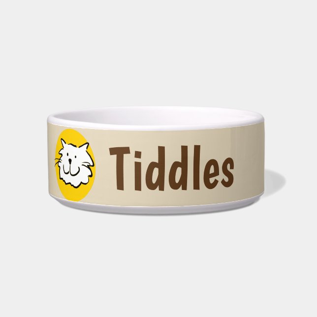 Tigela Design de Sorriso de Gato (Esquerda)