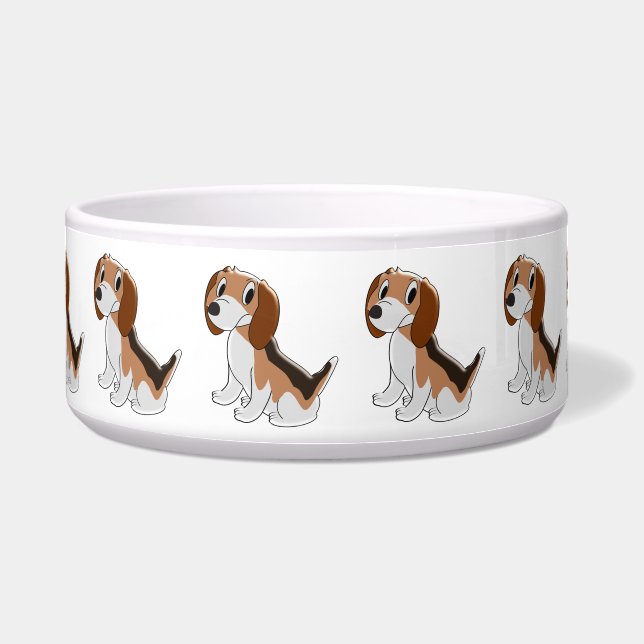 Tigela Design do Cachorro do Beagle (Frente)
