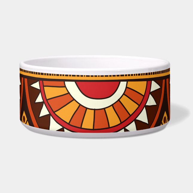 Tigela Design tribal sem costura para várias utilizações. (Frente)