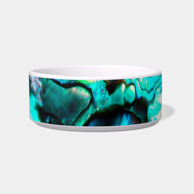Tigela Detalhe da concha de abalone turquesa (Frente)