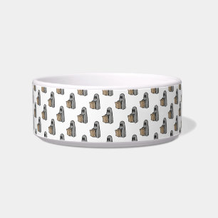 Tigela Dia das Bruxas, Fantasma Cinza Fofo, Doce ou Trave