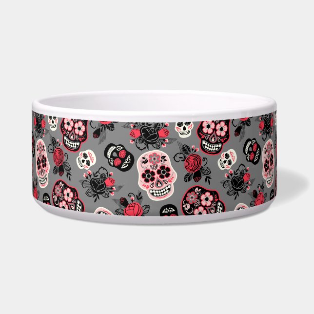 Tigela Dia das Cascas de Açúcar Mortas, cinzas (Frente)