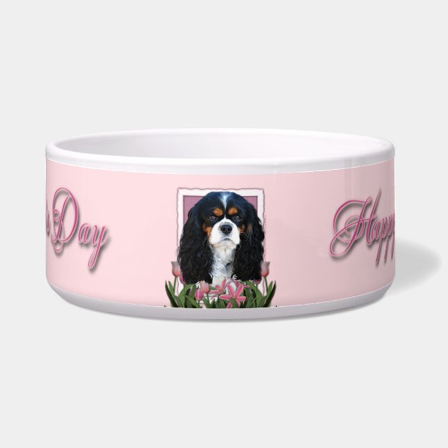 Tigela Dia das mães - tulipas cor-de-rosa - Cavalier - (Frente)
