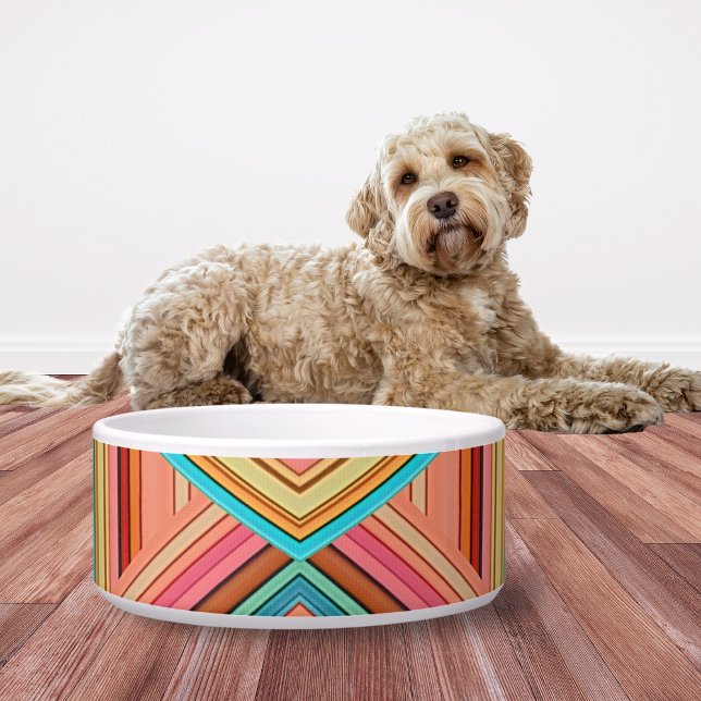 Tigela Diamante Macio Multicolorido & Listras (Criador carregado)