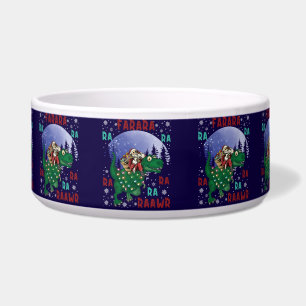 Tigela Dinossauro Natal Papai Noel