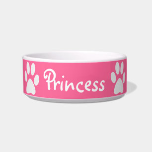 Tigela ~ do impressão da pata com nome de animais de