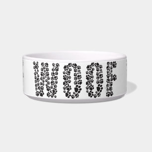 Tigela Do "os meios do WOOF do WOOF WOOF" alimentam-me!