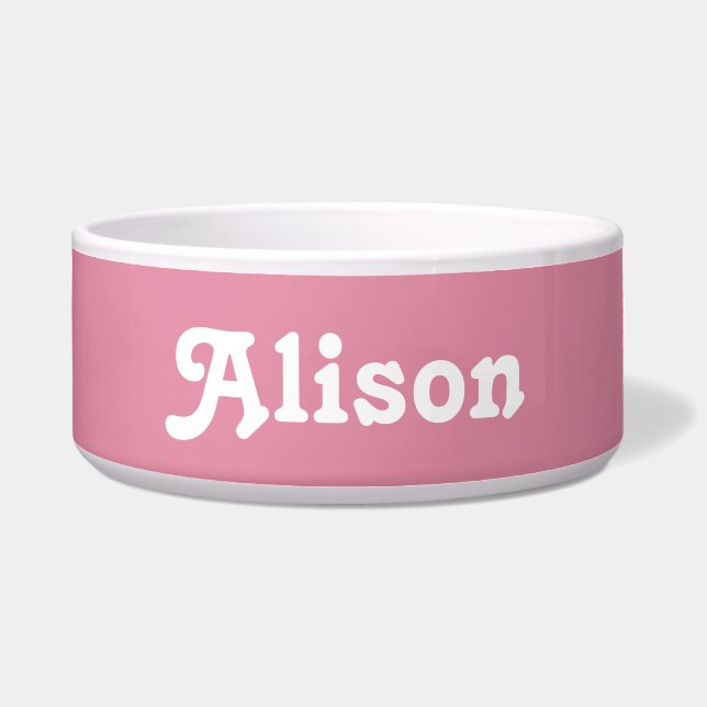 Tigela Dog Bowl Alison (Frente)