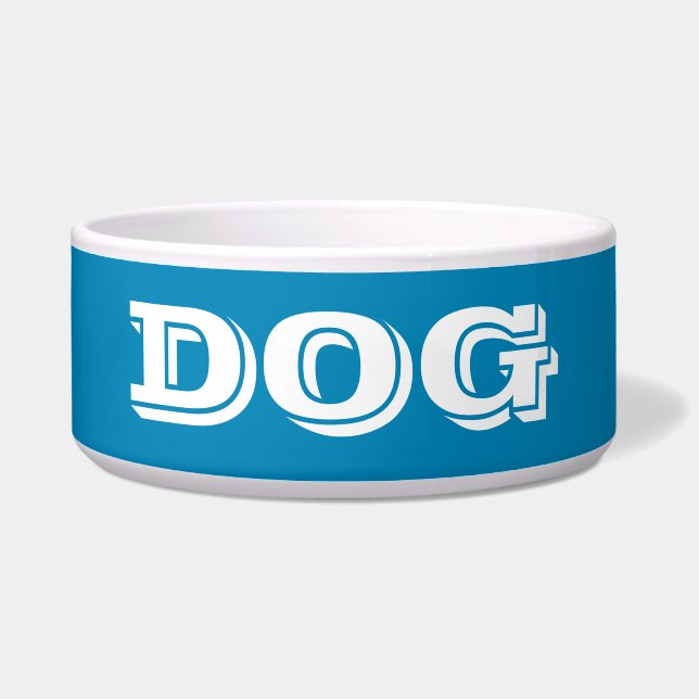 Tigela Dog Bowl de Janz Large Steel Blue (Frente)