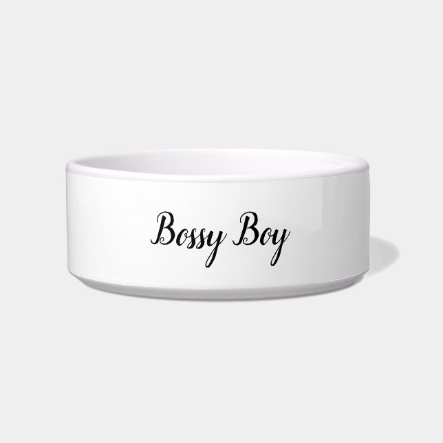 Tigela DOG BOWL O Design Bossy Boy (Frente)