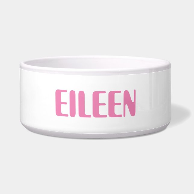 Tigela Dog Name, rainha, Bowl personalizada (Frente)