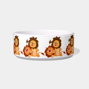 Tigela Dois Leões De Cartoon Bons De Pet Bowl