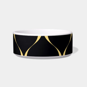 Tigela Dourado, simples, moderno, gráfico ondulado luxuo