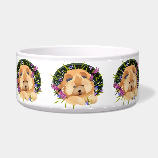 Tigela DRAGON DANCE Chow - Prato cerâmico para cães (Frente)