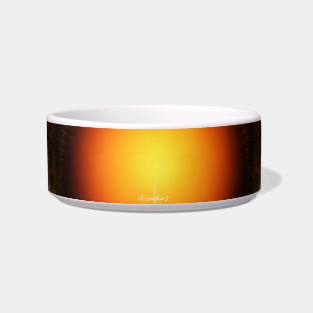 Tigela Dream Orb Fractal Art Pet Bowl (Frente)