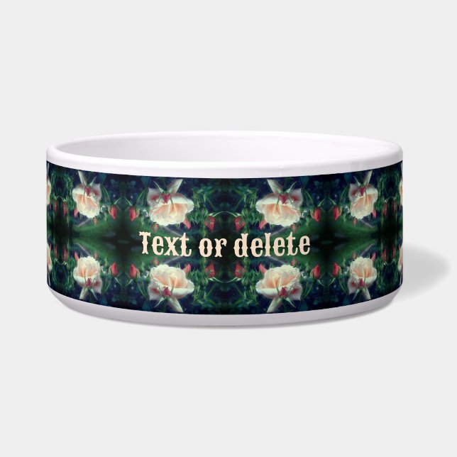 Tigela Dreamy Peach Rosa E Buds Abstrato Personalizados (Frente)