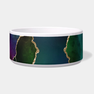 Tigela Edgy Agate Joalheiro-alce-místico-rosado-escura