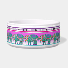 Tigela Elefante com padrão asteca