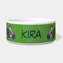 Tigela Elefantes bonitos do Natal do nome de animal de