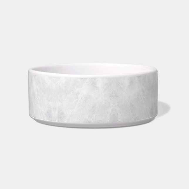 Tigela Elegante Marble Finish Pet Bowl para Pets Modernos (Frente)