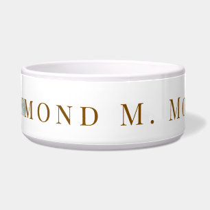Tigela Elegante Nome Personalizado