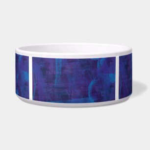 Tigela Elegante, pintura em forma azul e roxa