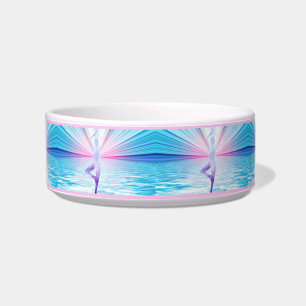Tigela Elegante Zen Yoga Tree of Life Namaste Cat Dog