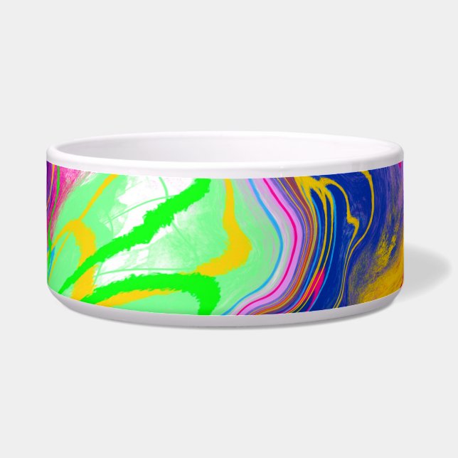 Tigela Eletricidade Disco Escalha Marble Fluid Art (Frente)