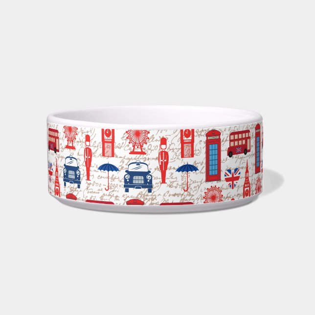Tigela Encontre-me em Londres Pet Bowl (Direita)