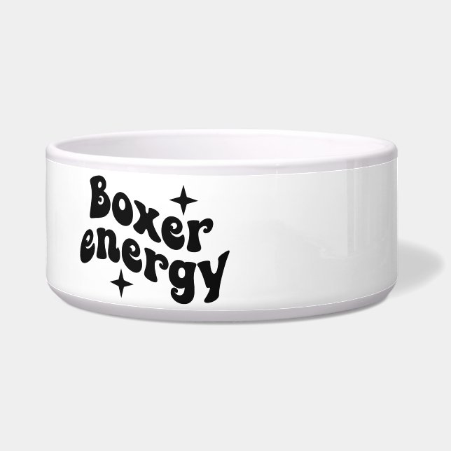 Tigela Energia de Boxer para Cães (Esquerda)