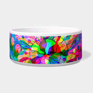 Tigela Esboço de arte fantasiosa - Abstrato Neon Shift 1