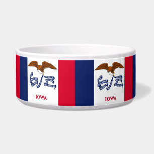 Tigela Estado de Iowa Flag Pet Bowl